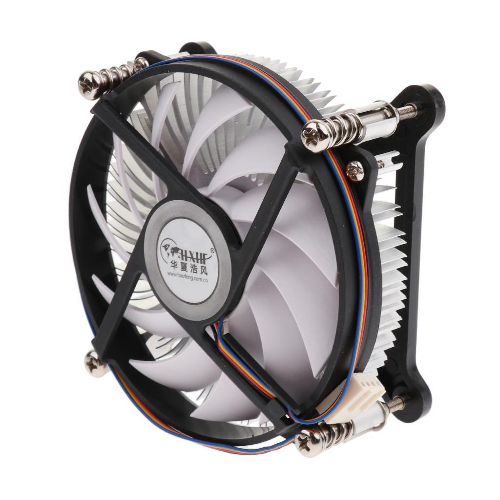 4 Pins Computer CPU Cooling PWM Fans Case Quiet Heatsink Black