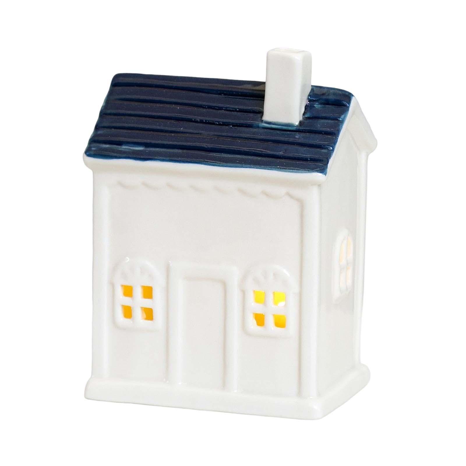 Ceramic House Candle Holder Stand Small House Shaped for Home Wedding Party