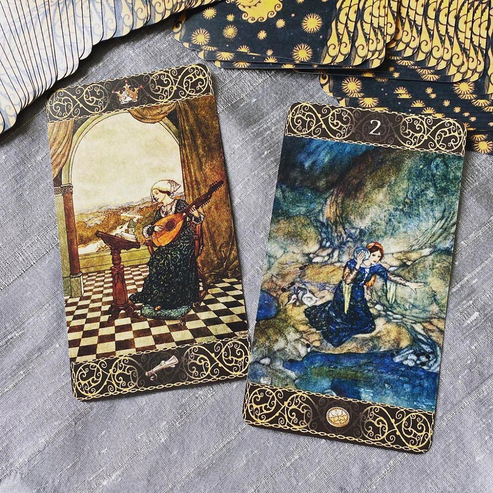 Bài Tarot Edmund Dulac Tarot Giá Rẻ Tặng File Tiếng Anh Và Đá Thanh Tẩy