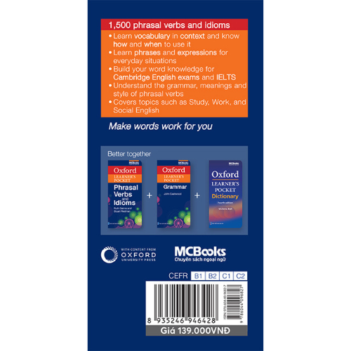 Sách Oxford Learner’s Pocket Phrasal Verbs And Idioms