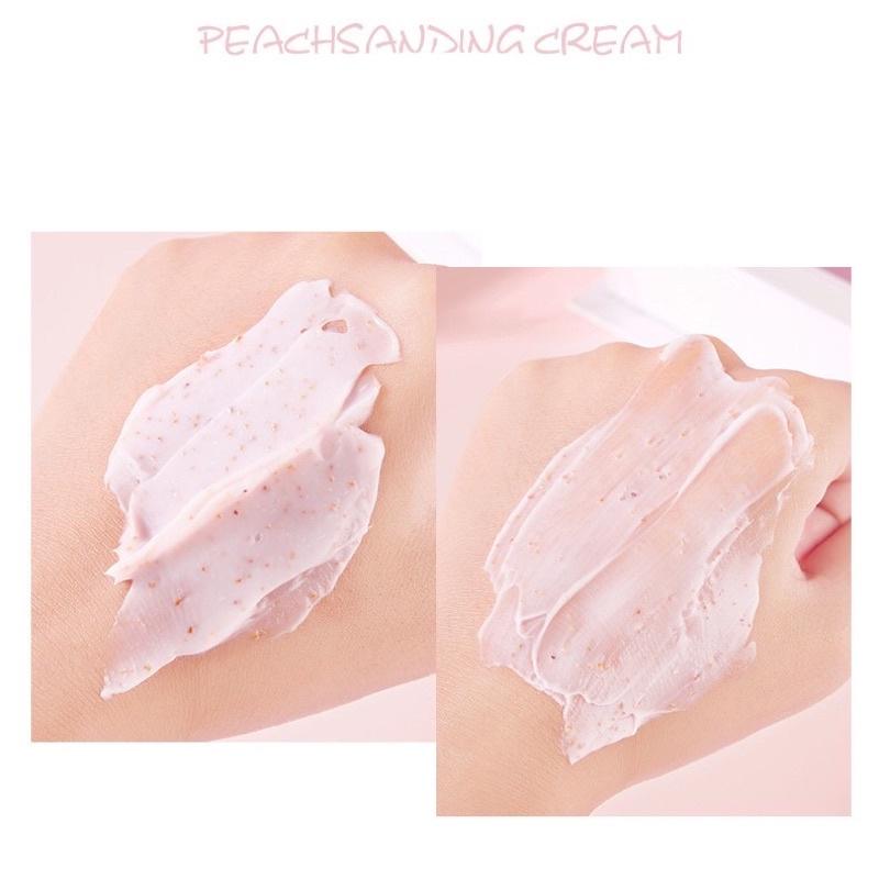 Một hũ tẩy da chết body đào Heyxi Peach Clear Body Scrub 200G Senabeauty