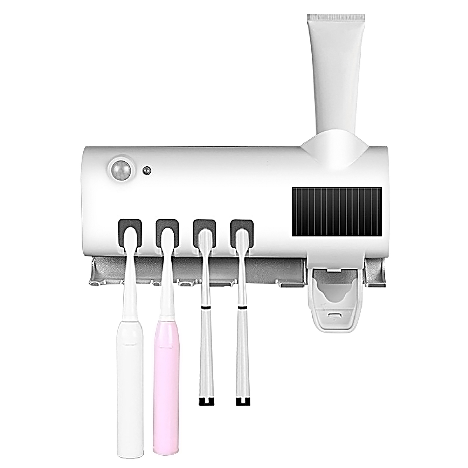 Đồ cất bàn chải đánh răng thông minh, làm sạch bằng tia UV, treo tường nhà tắm