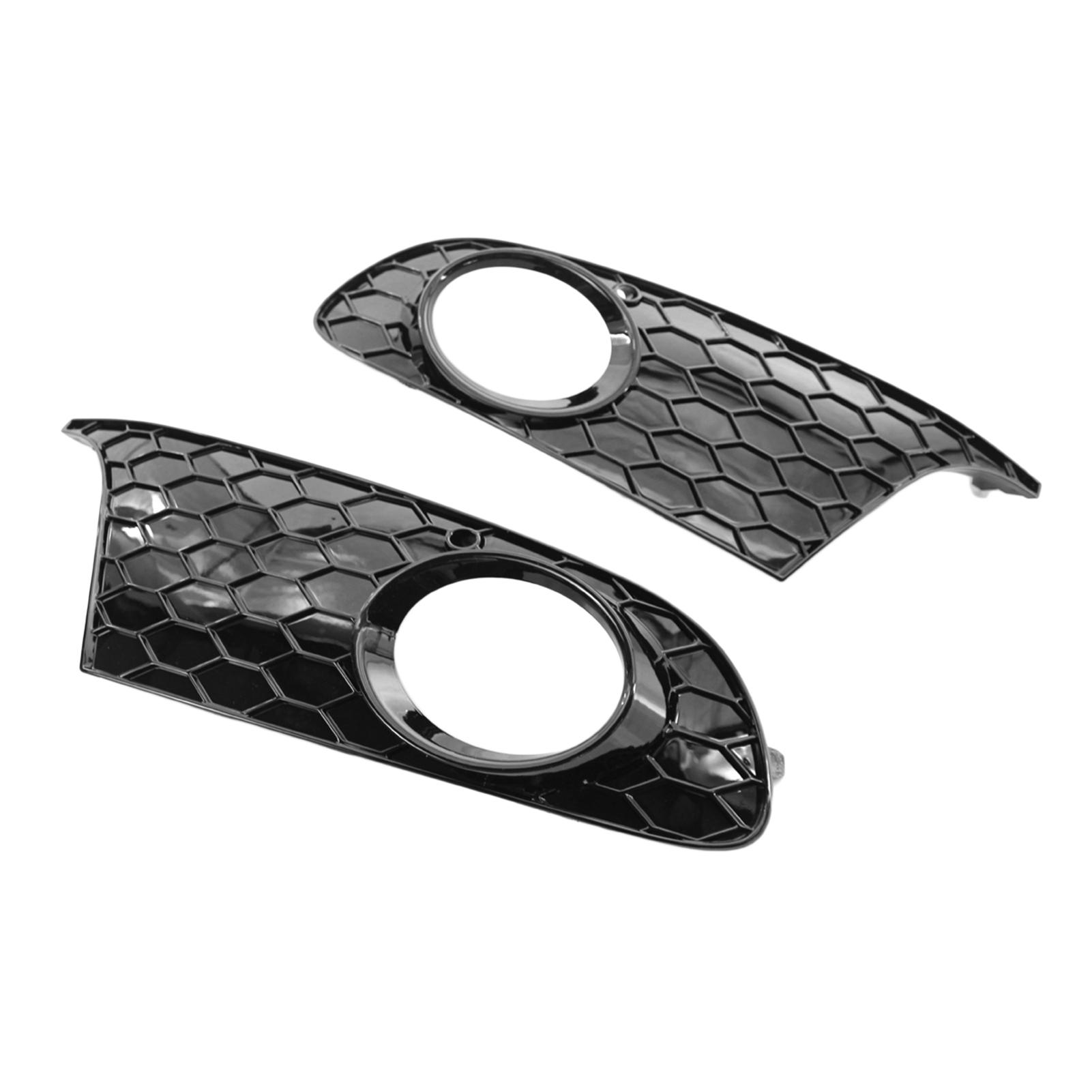 Front Bumper Grille Mesh Grill Fog Light Cover Replacement for VW Golf 6 MK6 Non-GTI 2009-13