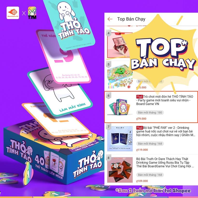 Trò chơi mới đón hè THỎ TỈNH TÁO - Party game mới toanh siêu vui nhộn - Board Game VN