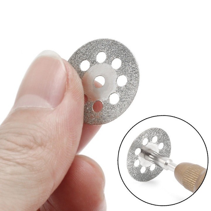 Bộ 10 lưỡi cắt mài mini đa năng đường kính 25mm cắt ngọc, đá, thủy tinh, nhựa. gỗ,...