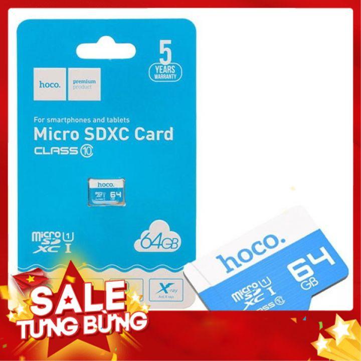 Thẻ nhớ Hoco 64Gb Class 10 tốc độ cao - HÀNG CHÍNH HÃNG