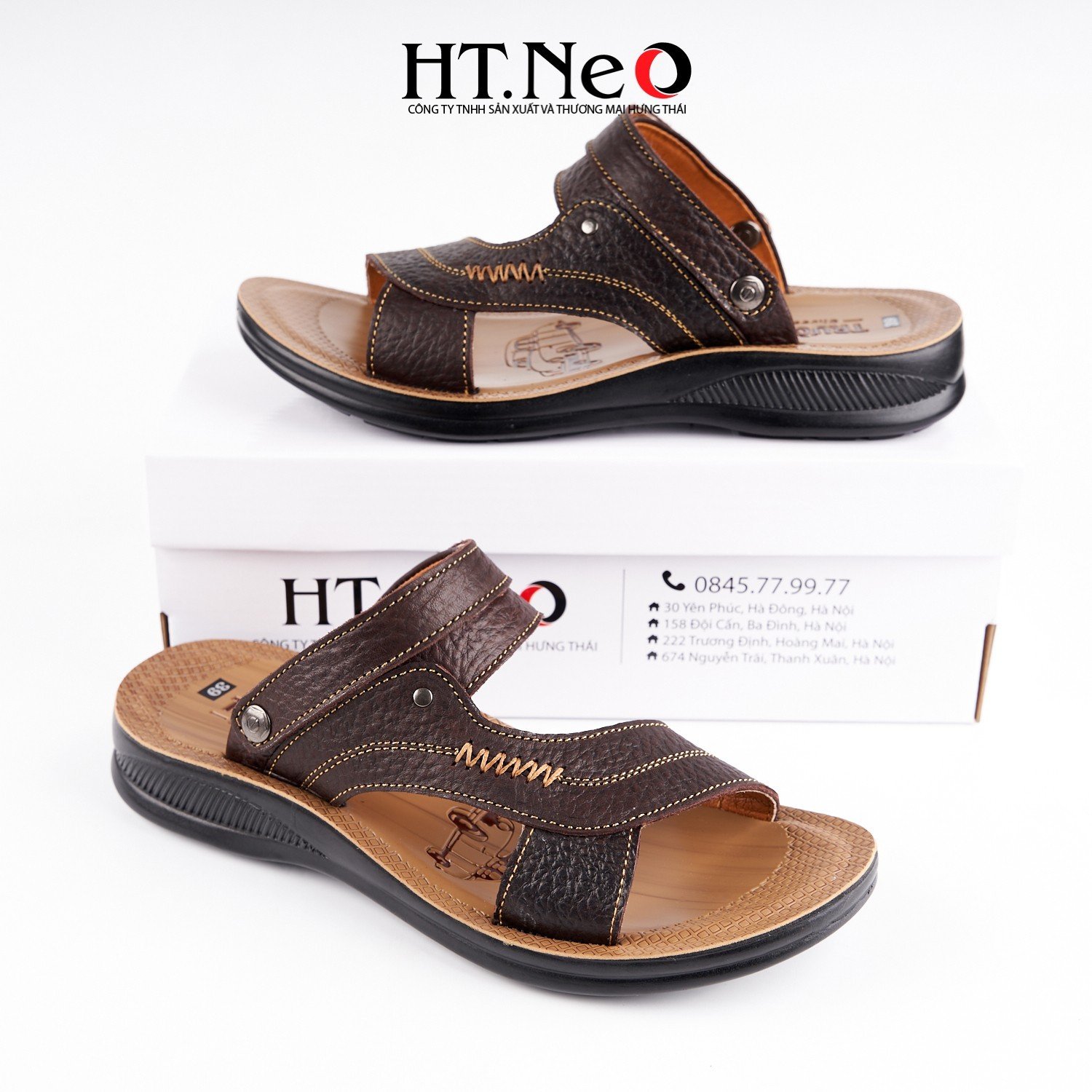 Sandal nam, dép sandal, dép quai hậu chất liệu da cao cấp, đế kếp đi chắc chân, êm, thoải mái SD172