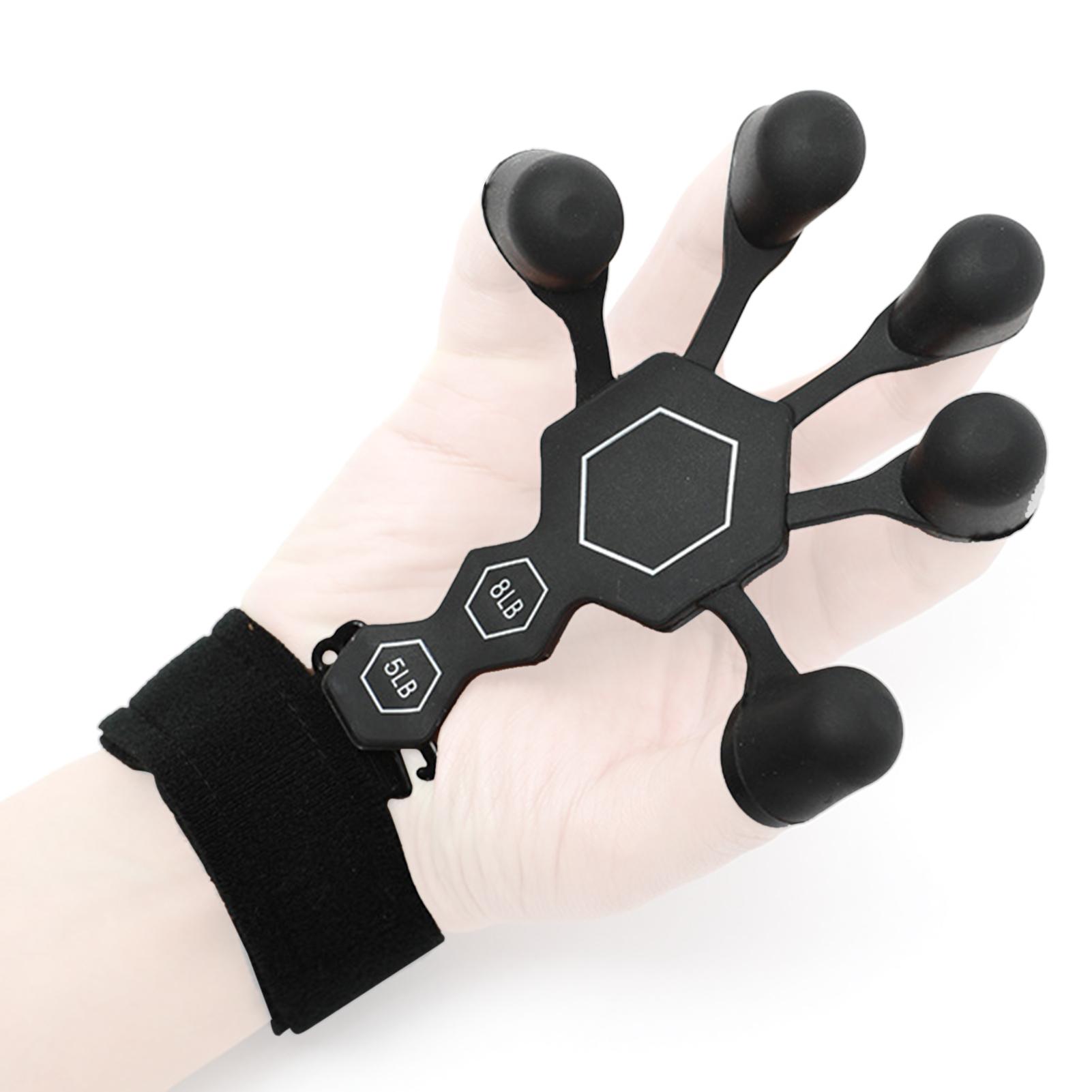 Finger Exerciser Hand Strengthener Finger Extension Gripper Resistance Band for Wrist Training
