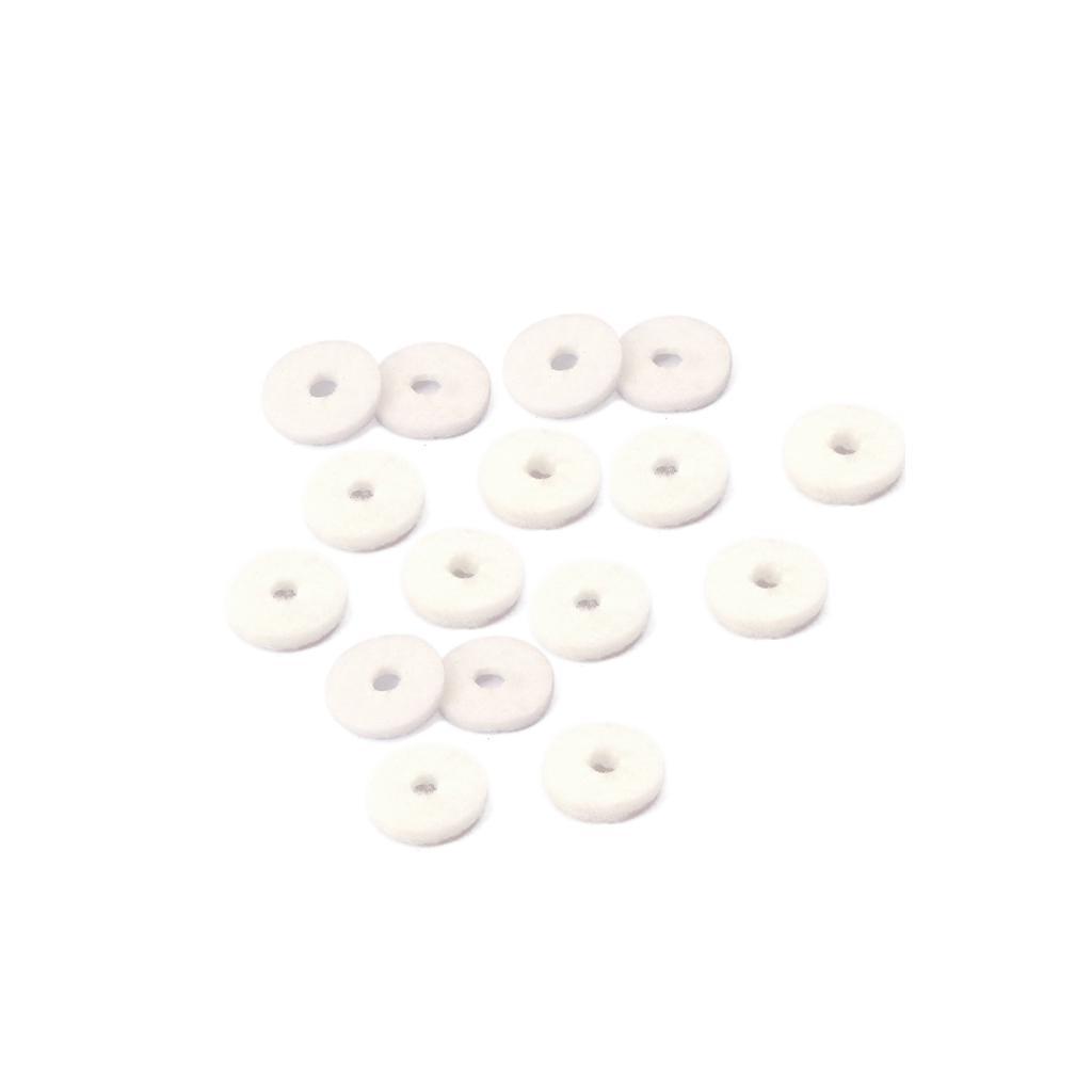 90 Pcs Piano Keyboard Felt Front Rail Regulating Punchings for Pianos 12mm