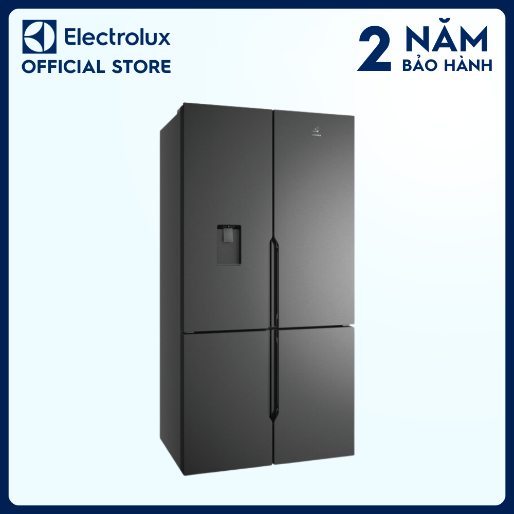 Tủ lạnh 4 cánh Electrolux 562L UltimateTaste 700 - Đen nhám, Ngăn đông mềm cao cấp, Lấy nước ngoài tiện lợi [Hàng chính hãng]