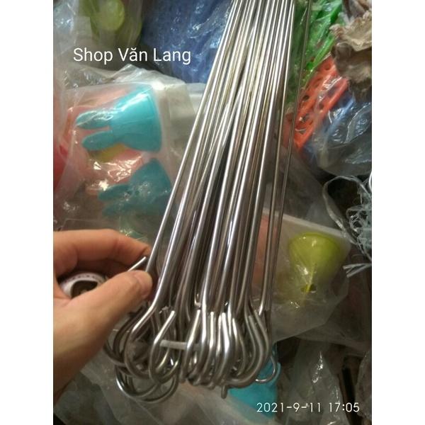 Que xiên nướng thịt bằng inox không rỉ dài 60cm