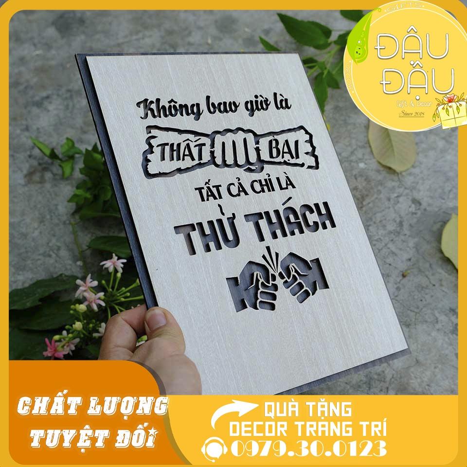 Tranh tạo động lực "Không bao giờ là thất bại tất cả chỉ là thử thách️️"