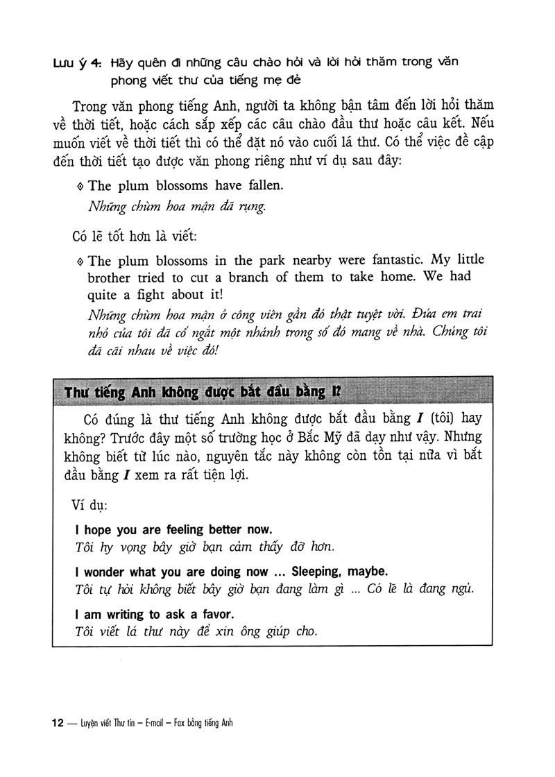 Luyện Viết Thư Tín...E-Mail...Fax...Bằng Tiếng Anh