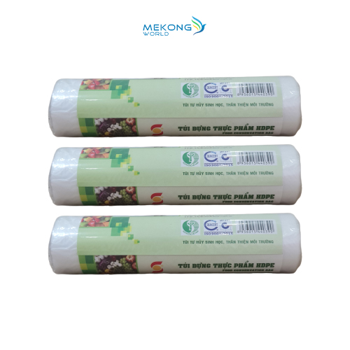 3 Cuộn Túi Đựng Thực Phẩm Nhựa Sinh Học