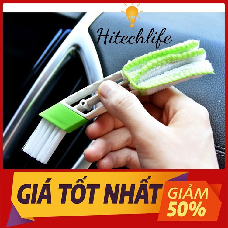 Chổi Lông 2 Đầu Vệ Sinh Nội Thất Ô Tô - Phụ Kiện Vệ Sinh Nội Thất Oto, Xe Hơi, Bàn Phím Máy Tính Laptop Giá Rẻ