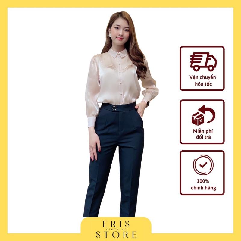Quần baggy đai tròn gấu lệch ERIS