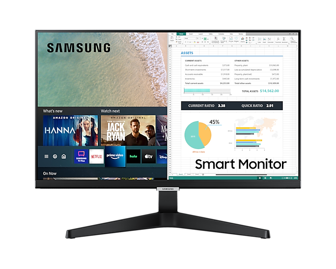 Màn Hình Thông Minh Samsung LS24AM506NEXXV ( 24 Inch / 1,920 x 1,080 FHD / 14ms / 60Hz / IPS / HĐH Tizen / HDMI / Loa ) - Hàng chính hãng