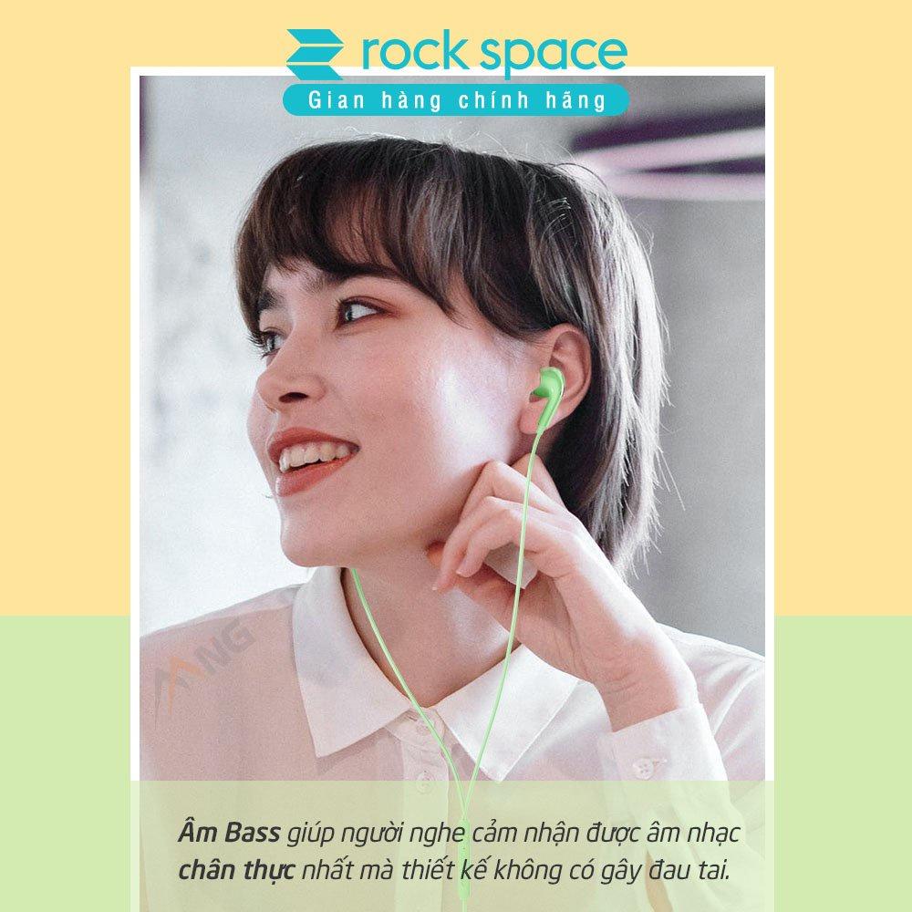 Tai nghe có dây Rockspace ES07 dành cho samsung có mic chuẩn 3,5 nhét tai - Hàng chính hãng 