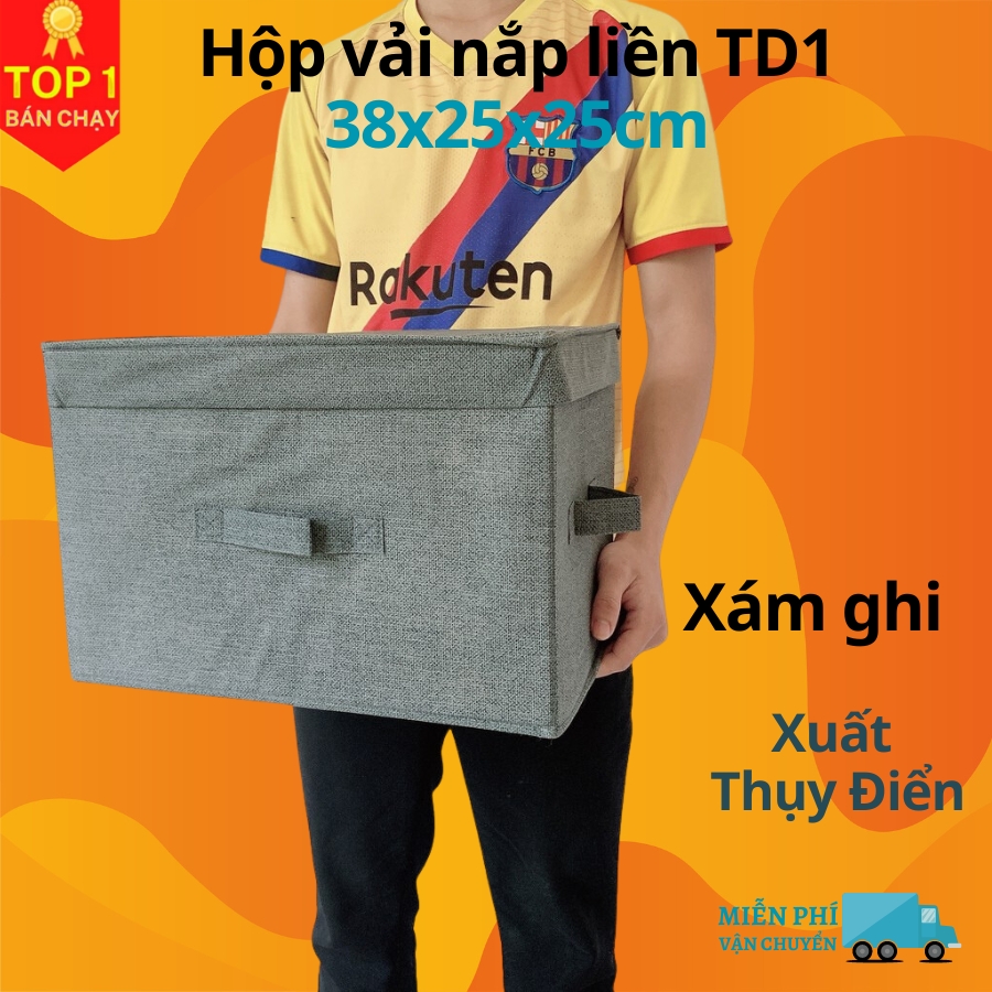 Hộp Đựng Đồ Đa Năng TD1 – Túi Vải Đựng Quần Áo Chăn Màn Phong Cách Thụy Điển Sang Trọng, Lịch Sự – Hàng Chính Hãng