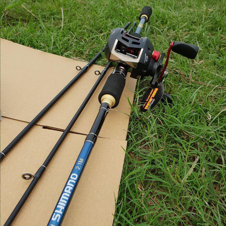 Bộ Cần Câu Lure Shimano Máy Ngang 1m8- 2m1- 2m4 kèm phụ kiện đầy đủ