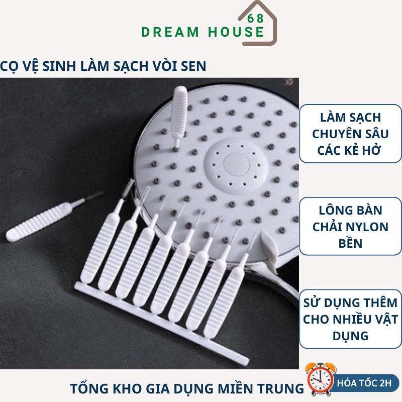 Set 10 Cọ Vệ Sinh Làm Sạch Đầu Vòi Hoa Sen, Vệ Sinh Điện Thoại Tiện Lợi