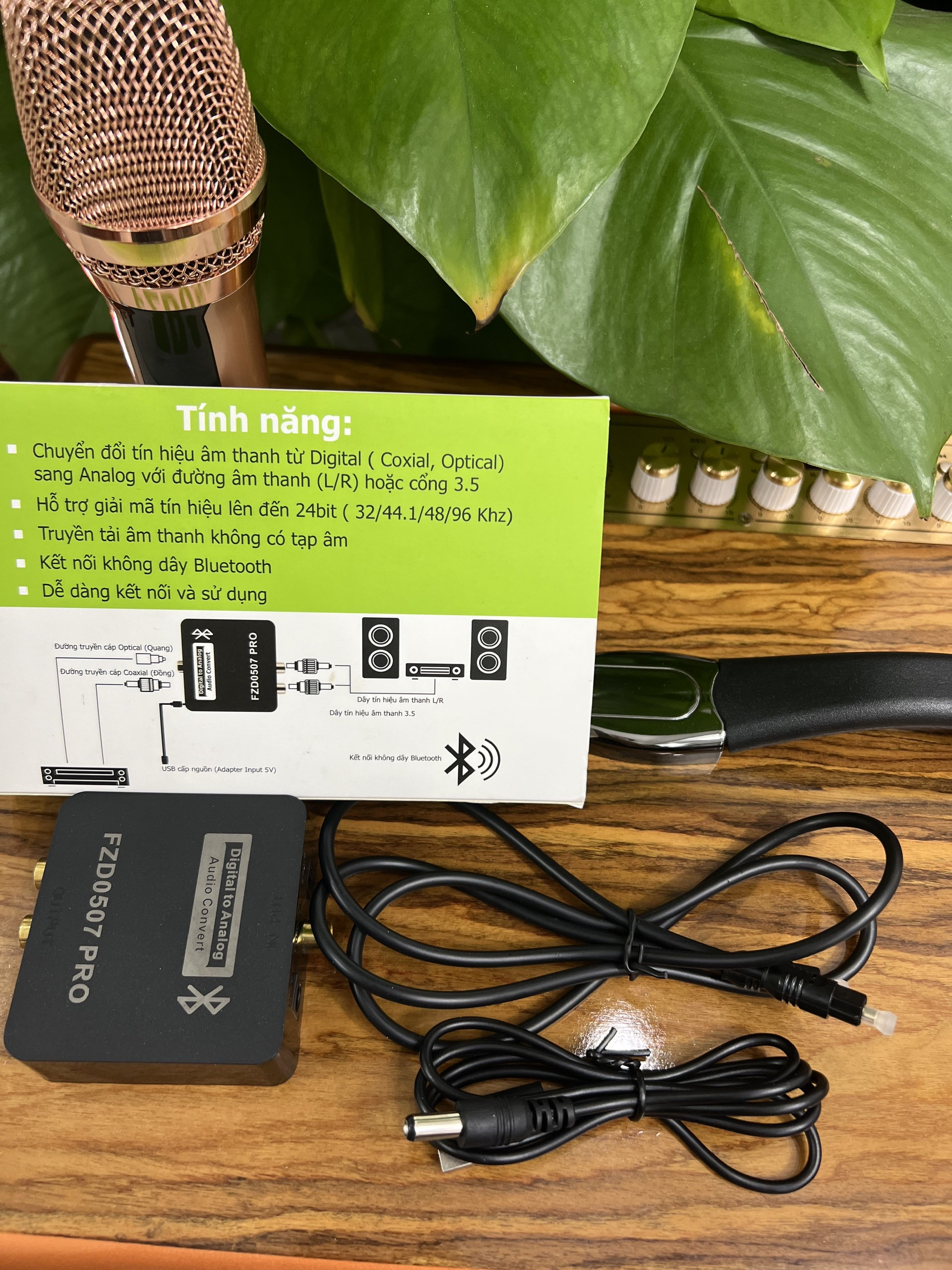 Bộ chuyển âm thanh Optical - Dòng cao cấp, không nhiễu sóng, không lẫn tạp âm, ổn định - HÀNG CHÍNH HÃNG