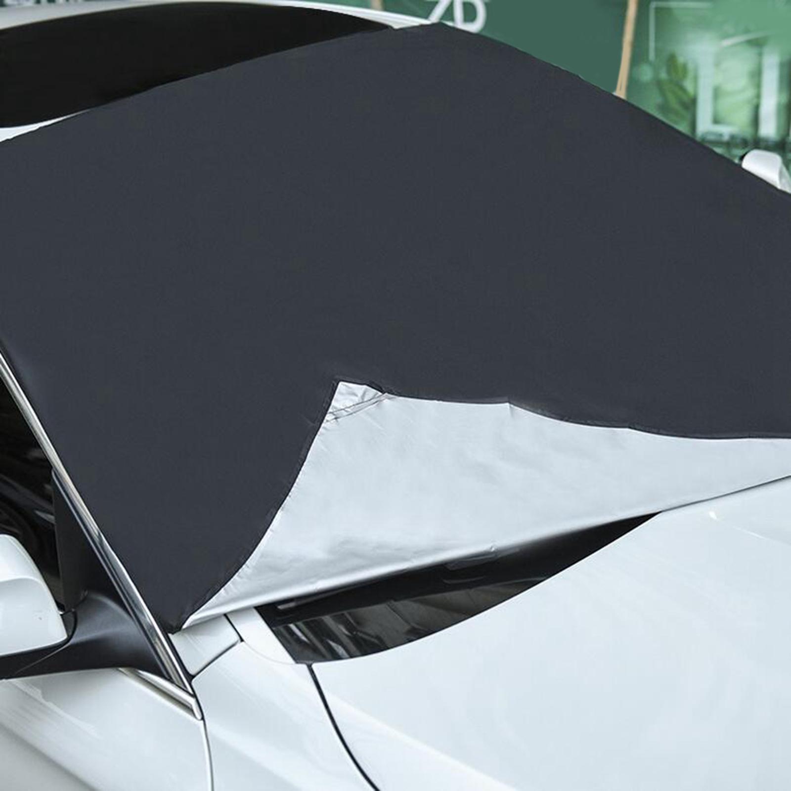 Windproof Car Truck Windshield Snow Cover with Magnetic Sun Visor Protector