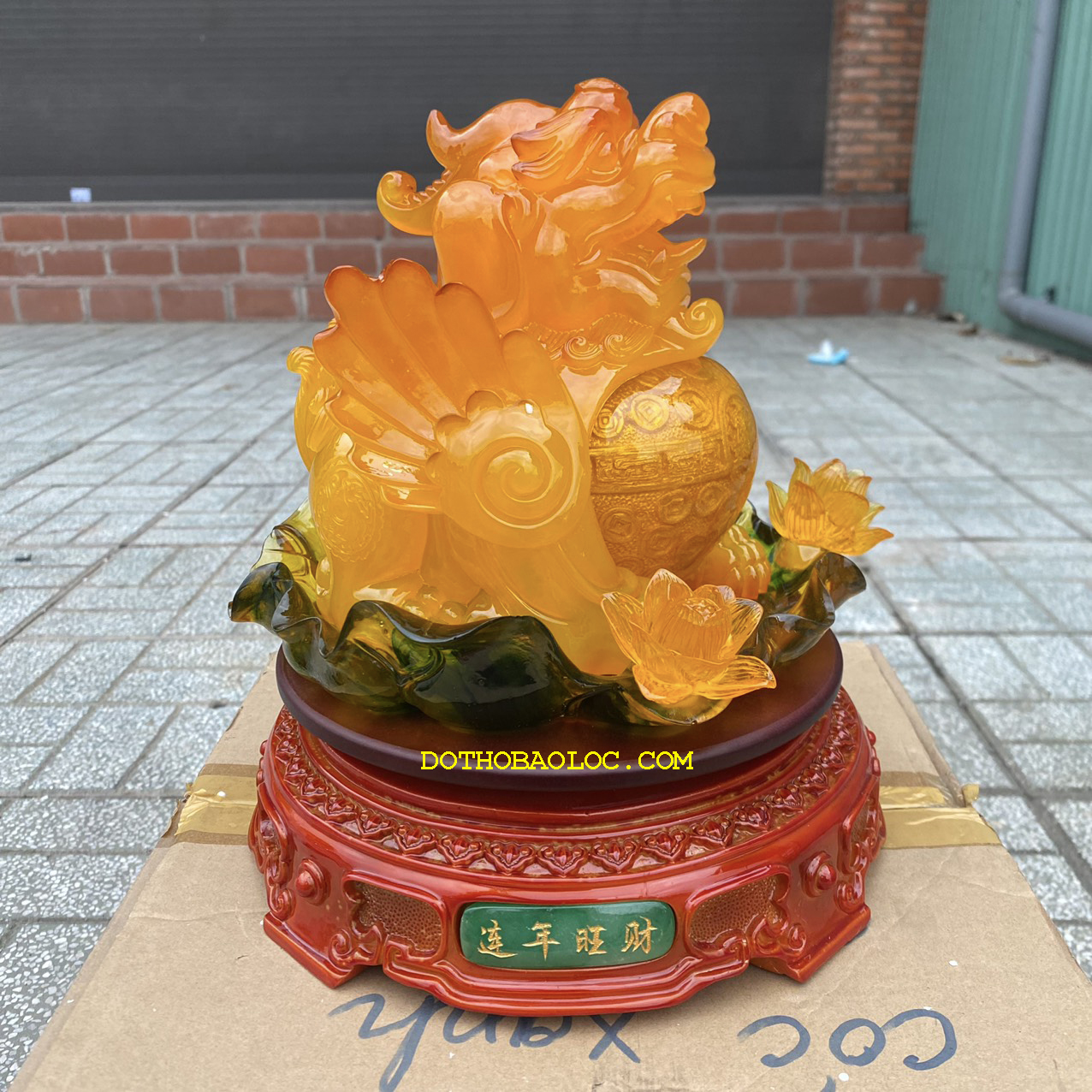 Tỳ hưu phong thủy đế xoay chiêu tài hút lộc cao 27cm