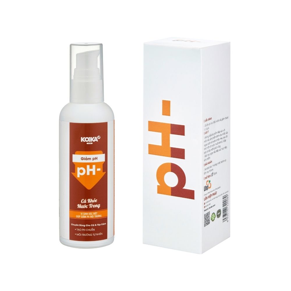 KOIKA pH- VI SINH ĐẶC BIỆT GIÚP GIẢM PH MÔI TRƯỜNG CHUYÊN DÙNG CHO CÁ VÀ TÉP CẢNH