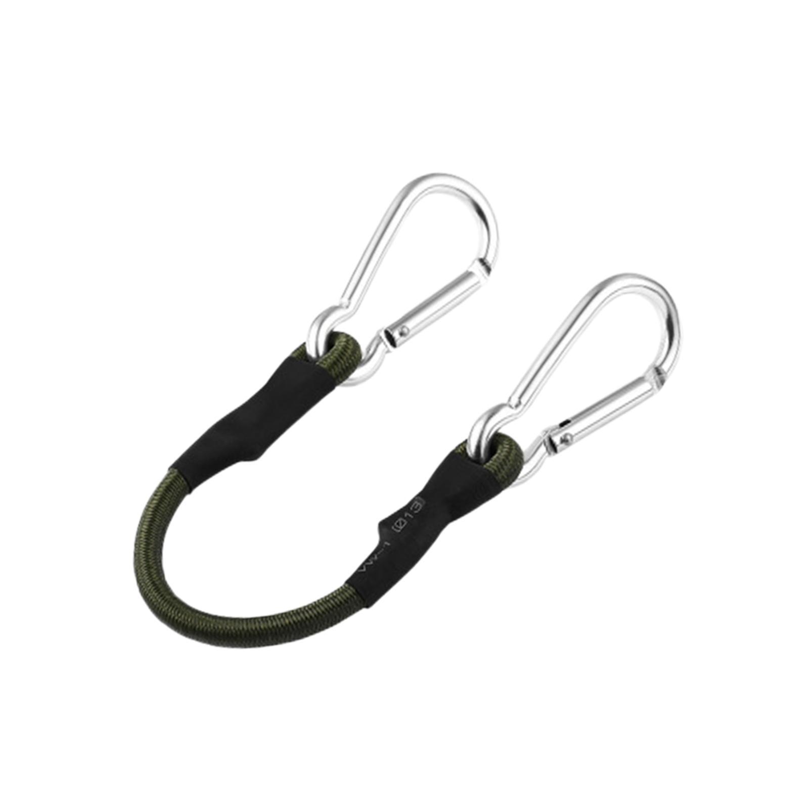 Bungee Cords with Carabiner Strong Cable for Motorcycle Caravans Outdoor Tent