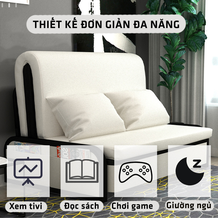 Giường Sofa Đa Năng , Giường Sofa , Giường Sofa Gấp Gọn Thành Ghế, Ghế Sofa Chuyển Thành Giường , Giường Sofa Khung Sắt Tĩnh Điện , Giường Sofa Có Ngăn Chứa Đồ