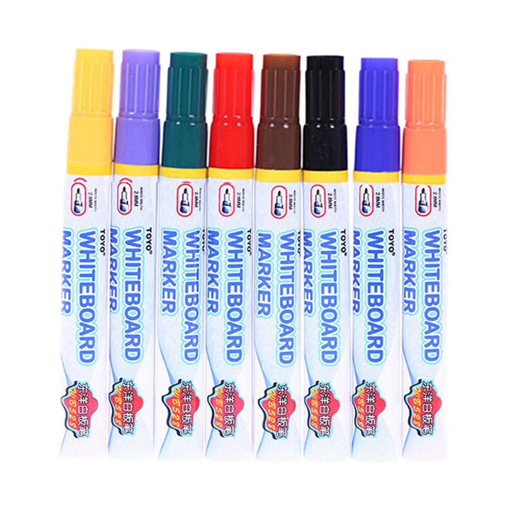 8x Whiteboard Marker Kids Markers Pen for Paper Glass Ceramic Painting