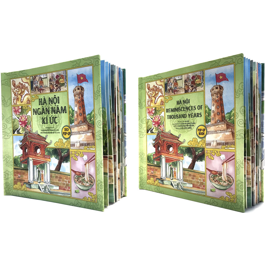 Combo 2 Cuốn sách: Hàng Rong Và Tiếng Rao Hàng Hà Nội + Hà Nội Ngàn Năm Kí Ức (Sách Pop-up 3D)