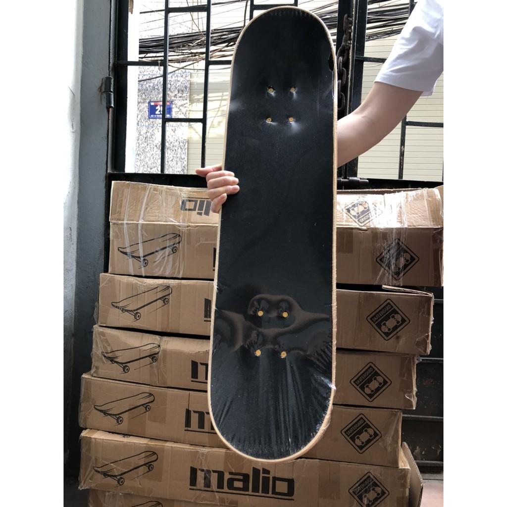 Ván trượt Skateboard Bensai 16 chịu lực lên đến 100kg MẶT NHÁM ĐEN ĐẲNG CẤP