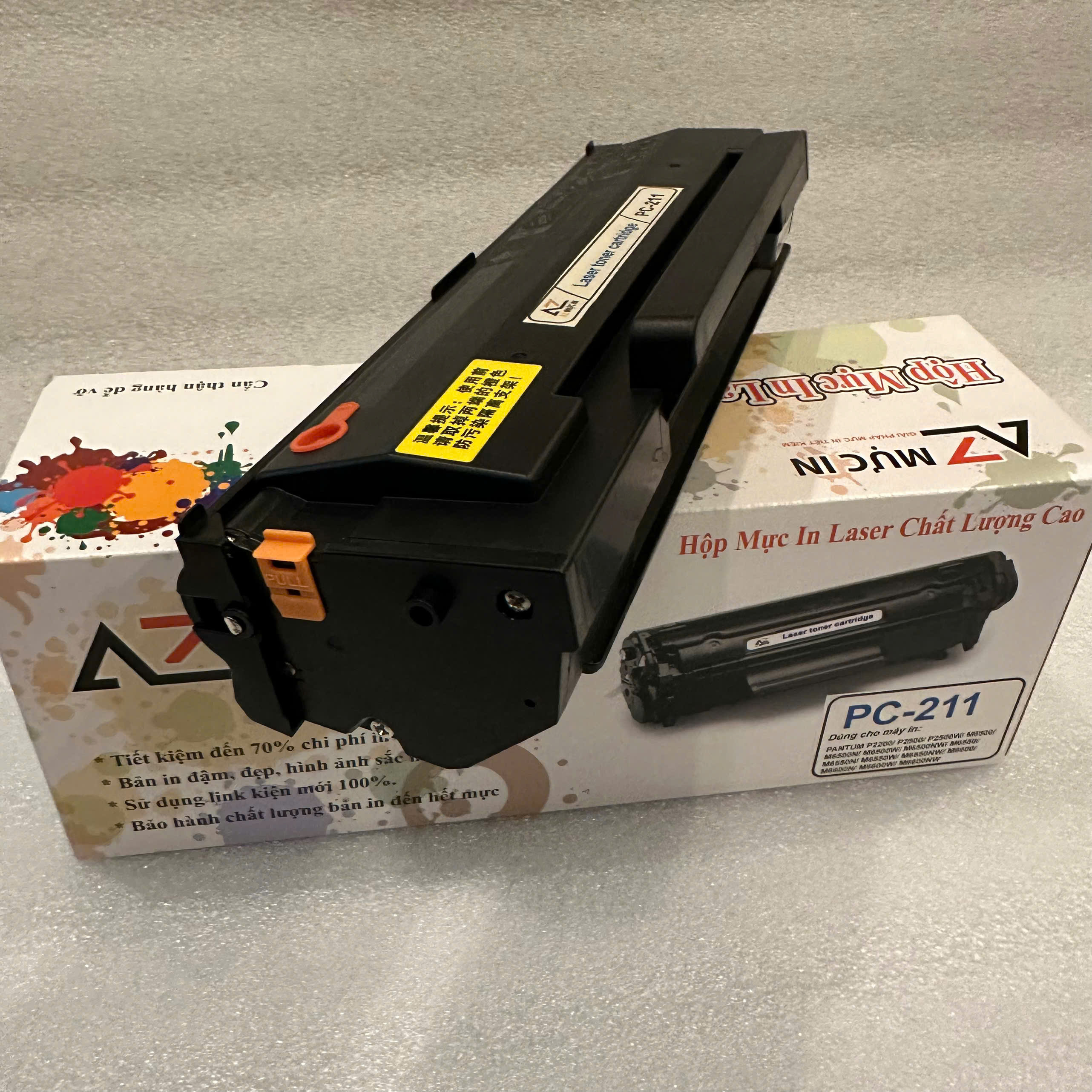 Hộp mực AZ PC211 dùng cho máy in Pantum P2500W, P2502W, P2516, M6505, M6550NW, M6552NW, M6600N - Hàng chính hãng