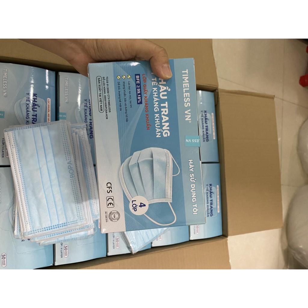 Khẩu Trang Y Tế Kháng Khuẩn 4 lớp - Lọc bụi, Lọc Mùi, Lọc Khí, Kháng Khuẩn, Bảo Vệ Đường Hô Hấp