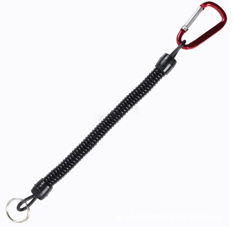 Fishing Lanyards Boating Ropes Retention String Fishing Rope With Camping Carabiner Secure Lock Fishing Tools Accessories