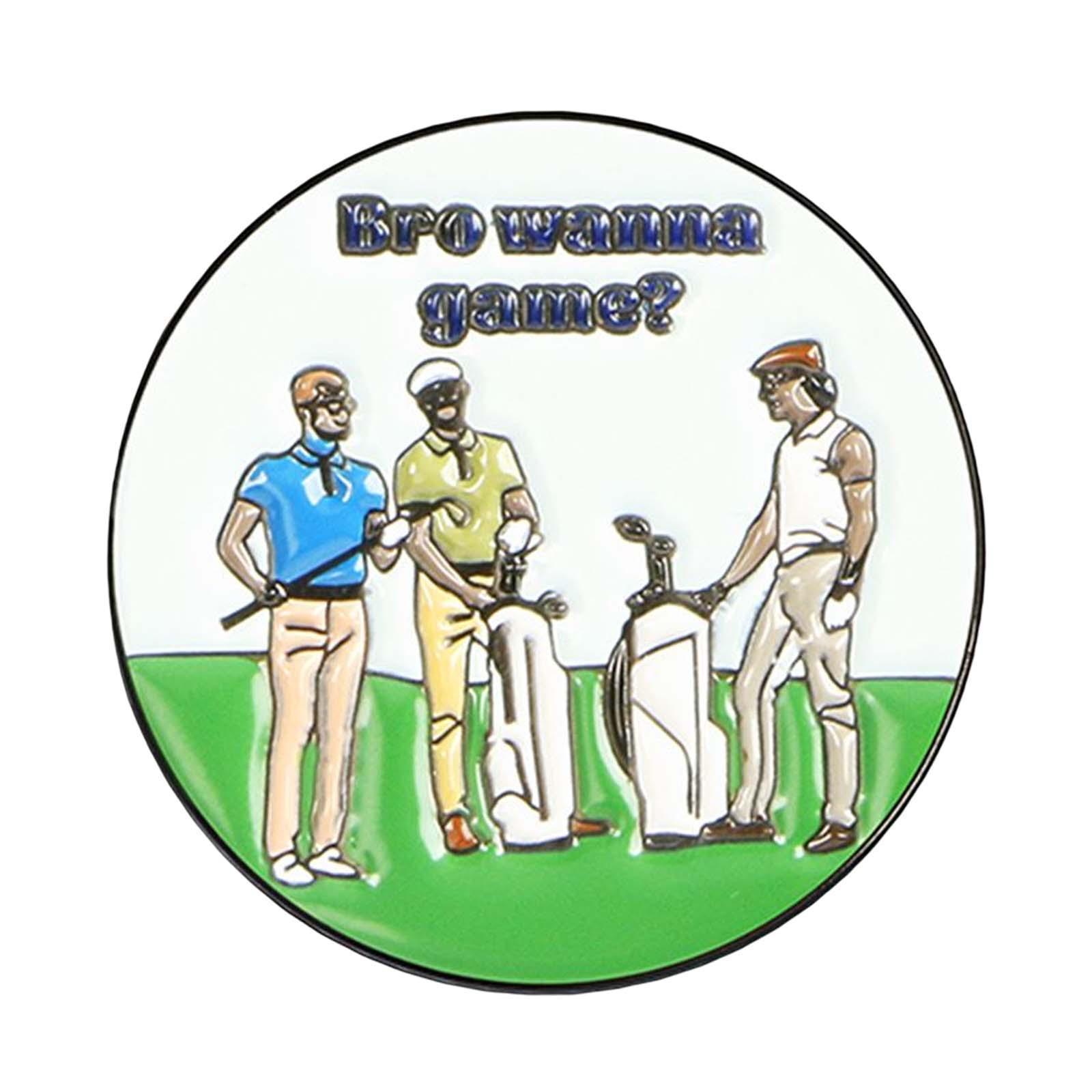 Golf Ball Marker for Women Men Golfer, Metal