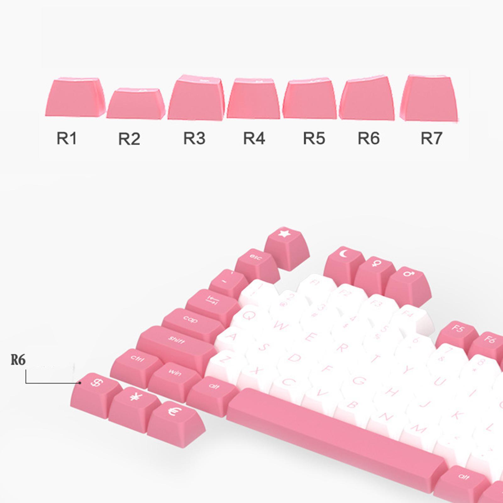 JSA PBT Keycaps Ergonomic Keycap for Mechanical Gaming Keyboards