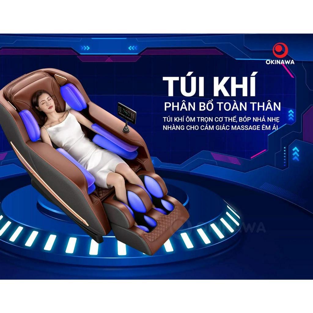 GHẾ MASSAGE OKINAWA OS 320 - CÔNG NGHỆ CON LĂN 3D