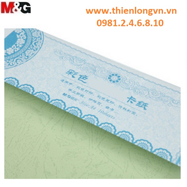 Giấy thủ công đa năng M&amp;G - APYNZ475 màu xanh cốm