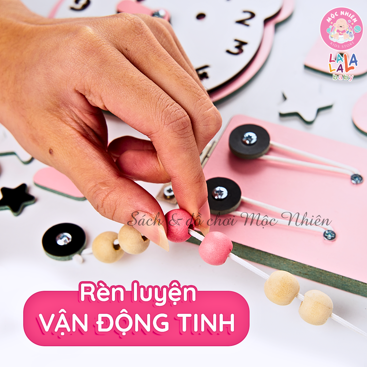 Bảng bận rộn Busy board MỚI 2024 rèn luyện vận động tinh Lalala baby, kích thước 40x50x5cm. CÓ BẢO HÀNH, LỖI 1 ĐỔI 1