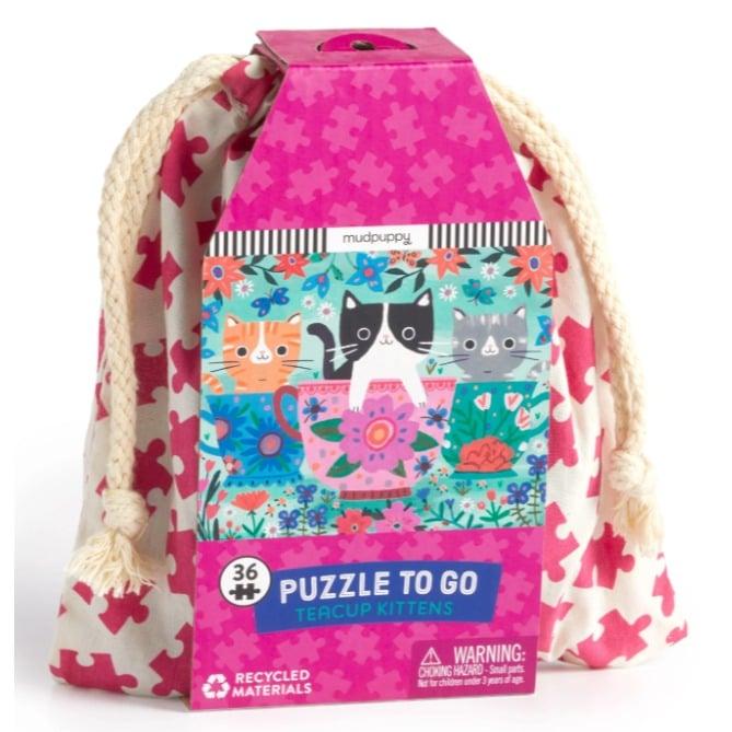 Sách 36 Piece Puzzle To Go: Teacup Kittens