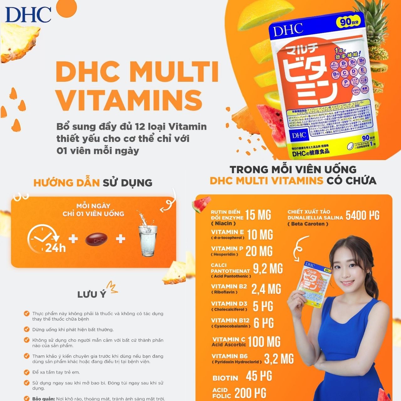 Vitamin tổng hợp DHC Nhật tăng sức đề kháng, làm chậm quá trình lão hóa, tăng sức khỏe tổng thể - Massel Official