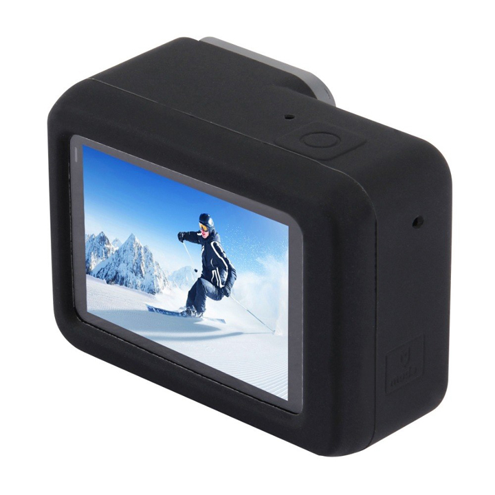 Vỏ cao su silicon chống sốc cho GoPro Hero 6 5 black_Tặng kèm cáp đậy