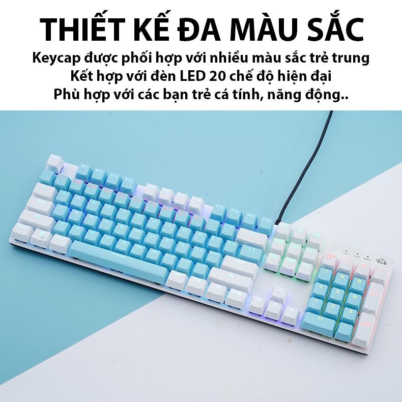 Bàn phím cơ Coputa bàn phím máy tính laptop Gaming có dây Full LED K1