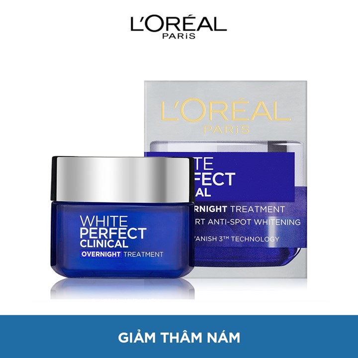 Bộ Sản Phẩm Chăm Sóc Da Dưỡng Trắng Và Đẩy Lùi Thâm Nám L'Oreal Paris White Perfect Clinical (4 steps Clinical + 2 HA 7.5)