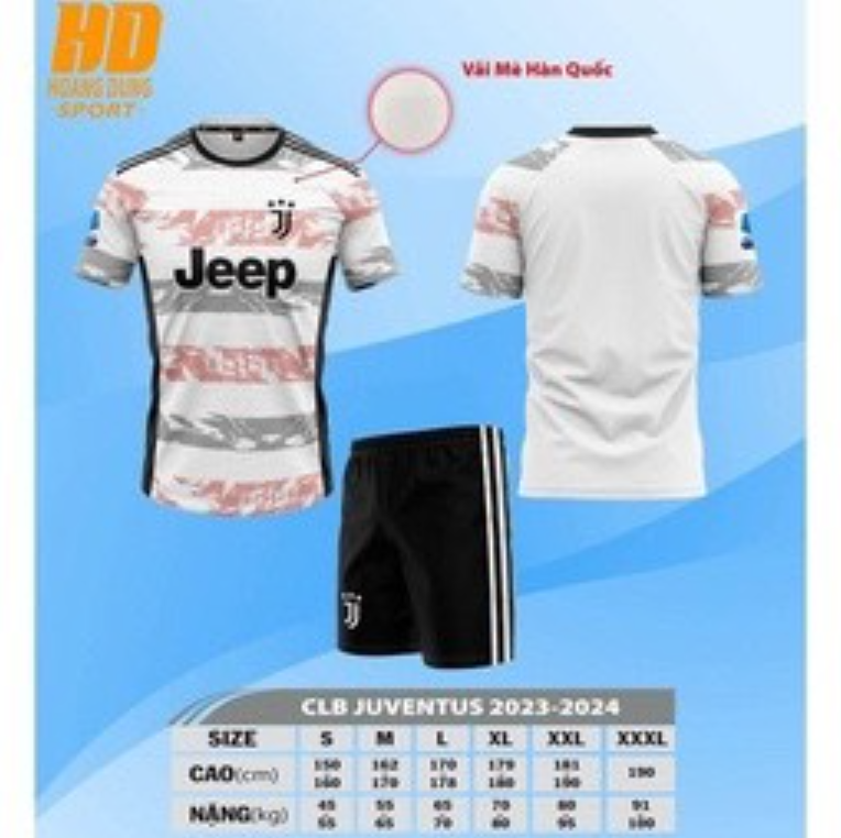 Quần áo bóng đá HD Juventus 23/24 - Mẫu mới nhất