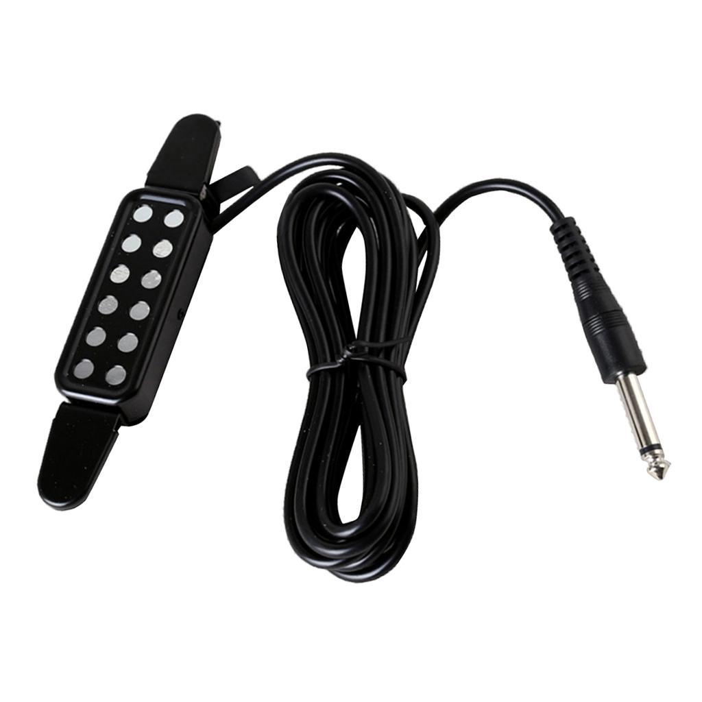 12 Sound Hole Pickup Acoustic Electric Transducer Acoustic Guitar