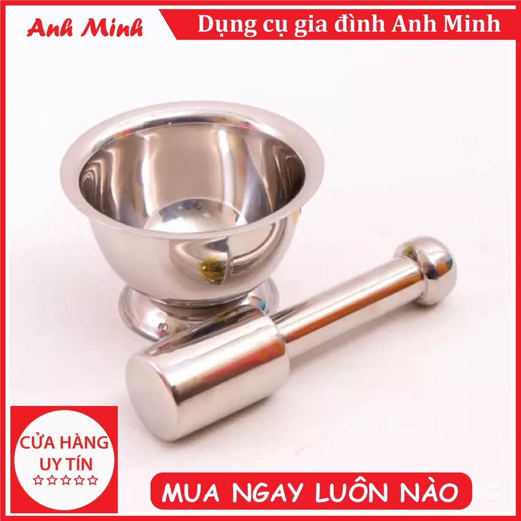 Bộ cối chày Inox không rỉ đủ cỡ an toàn cho người tiêu dùng